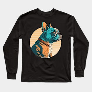 French Bulldog Vivid Colors Long Sleeve T-Shirt